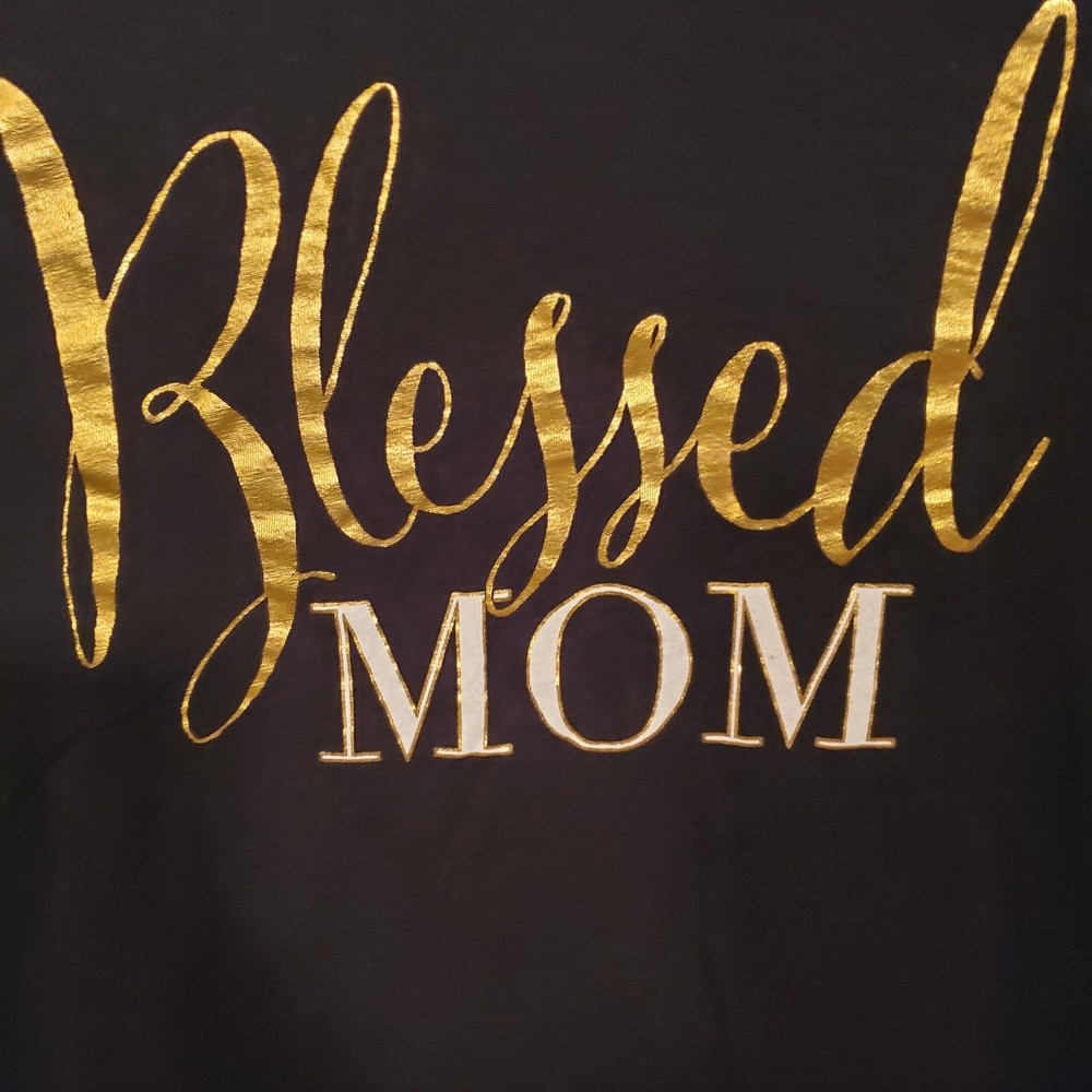 LADIES "BLESSED MOM" TOP SIZE LARGE*